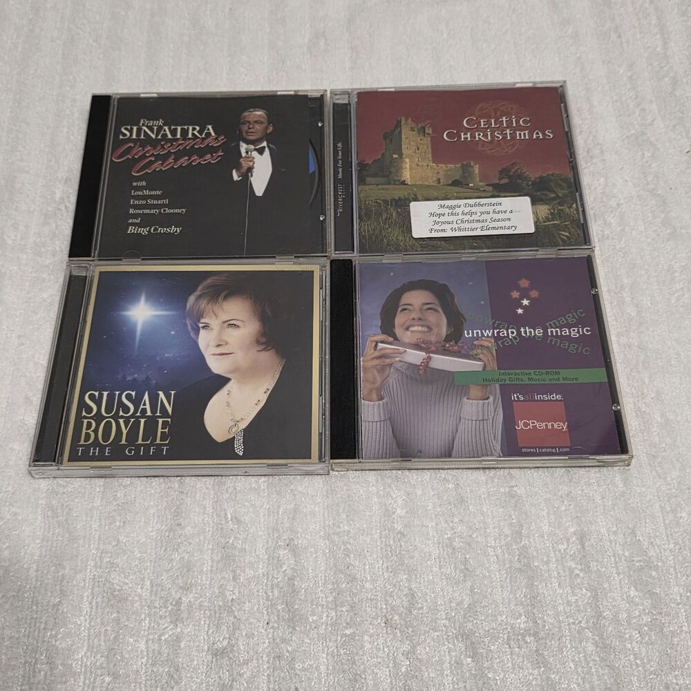 Celtic Christmas, Susan Boyle, Frank Sinatra, Unwrap the Magic Christmas CDs (4)